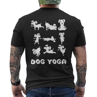 Süßer Yoga Hund Meditation Haustier Hundebesitzer T-Shirt mit Rückendruck - Geschenkecke