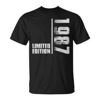 1987 Edición Limitada Hombres Año De Nacimiento 1987 Camiseta unisex - Regaloses