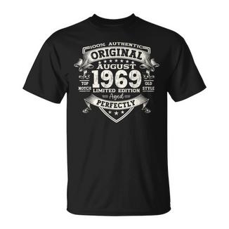 55 Cumpleaños Regalo Hombre Original Agosto Año 1969 Camiseta unisex - Regaloses