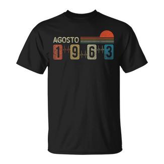 Agosto 1963Intage 63 Años Regalo Cumpleaños Hombre Camiseta unisex - Regaloses