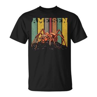 Ameisen Retro Ameisenfarm Ameisenhaufen Ameise T-Shirt - Geschenkecke