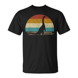 Brachiosaurus Dinosaurier Deko Retrointage Für Dino Fans T-Shirt - Geschenkecke
