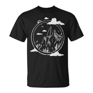 Camping I Puntos De La Brújula Y Mapa I Aguja De La Brújula Camiseta unisex - Regaloses