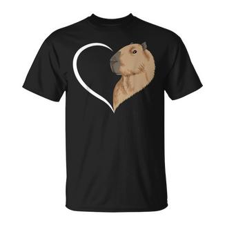 Capybara Für Frauen Mädchen Kinder Capybara Herz T-Shirt - Geschenkecke