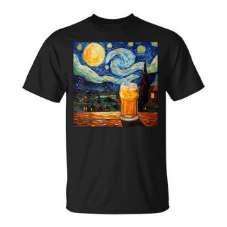 Cerveza De Noche Estrelladaurrealista Camiseta unisex - Regaloses