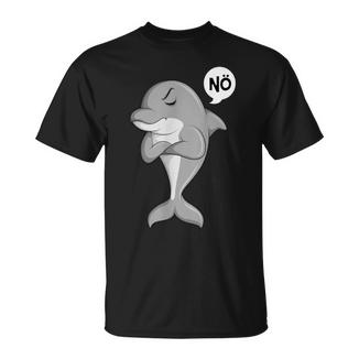 Delfin Nö Kinder Damen Mädchen T-Shirt - Geschenkecke