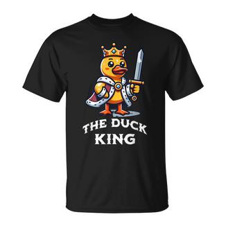 Duck King Cita Divertida Para Amantes Del Pato De Goma Camiseta unisex - Regaloses