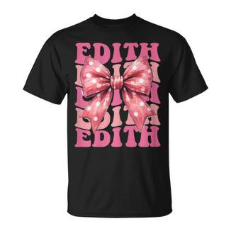 Edith Nœud Coquette Esthétique Pour S Et Filles T-Shirt - Cadeauxyz