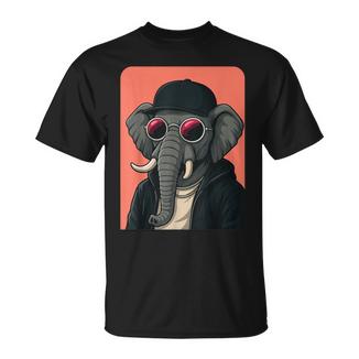 Elefante Con Gafas Deol Para Hombres Y Es Camiseta unisex - Regaloses