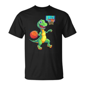 Enfant Dinosaure Joueur De Basket Pour Enfants T-Shirt - Cadeauxyz