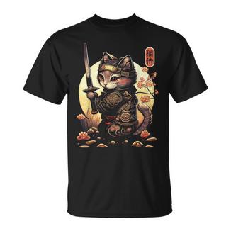 Gatoamurai Japonés Para Amantes De Los Gatos Camiseta unisex - Regaloses