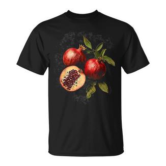 Granada Fruta Motivo Ilustración Granada Camiseta unisex - Regaloses