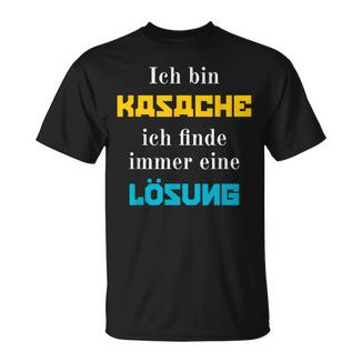 Ich Bin Kasache Ich Finde Immer Eine Lösung Kasachstan T-Shirt - Geschenkecke