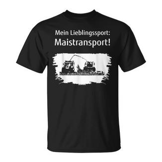 Landwirt Mais Häckseln Mein Lieblingssport Maistransport T-Shirt - Geschenkecke