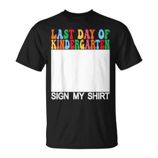 Letzter Kindergartentagign My Back Tochool T-Shirt - Geschenkecke