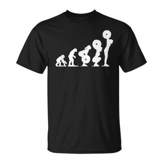 Levantador De Pesas De Halterofilia Para Damas Evolución Camiseta unisex - Regaloses