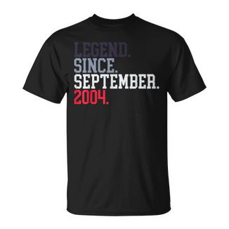 Leyenda Desdeeptiembre 2004 Para Hombres Eseptiembre 2004 Camiseta unisex - Regaloses