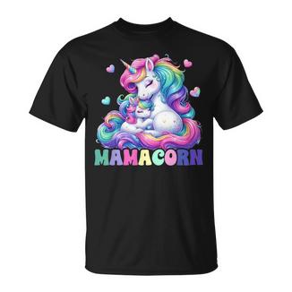 Mamacorn Unicorn Lover Colorful Parent Mom Rainbow Women T-Shirt - Thegiftio UK