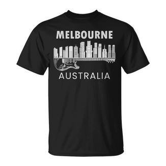 Melbourne Australiaouvenir Guitarra Música Melbourne Camiseta unisex - Regaloses