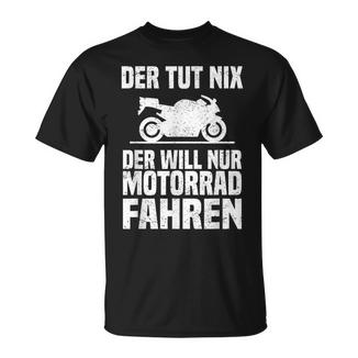 Motorrad Freiheit Motorradfahrer Biker Motorräder Fahrer T-Shirt - Geschenkecke