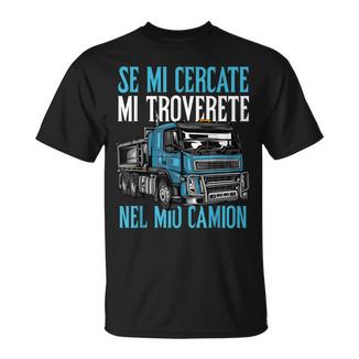 Papà Uomo Divertente Camionista Camion Camionisti Regalo Maglietta - Novitaregali