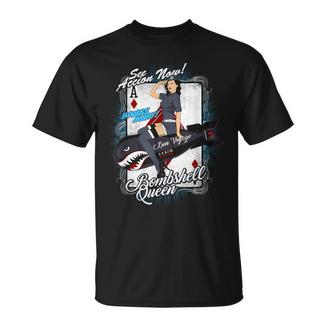 Pin Up Regaloexy Para Niñas Para Hombres O Amantes De Los Pinup Bombshell Queen Camiseta unisex - Regaloses