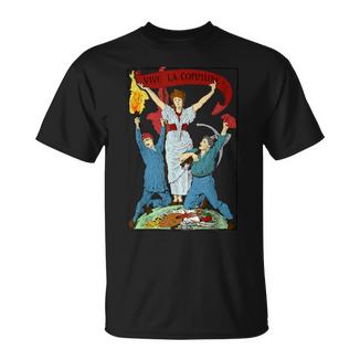 Vive La Commune Color Comunidad De Parísocialista Camiseta unisex - Regaloses