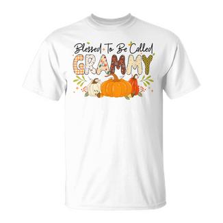 Blessed Grammy Pumpkin Fall Autumn Thanksgiving Mom Women T-Shirt - Thegiftio UK