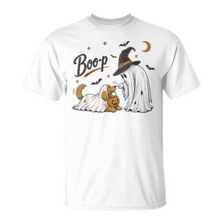 Boo Boop Dog Ghost Halloween Dog Lovers Dog Mom Boo-P T-Shirt - Thegiftio UK