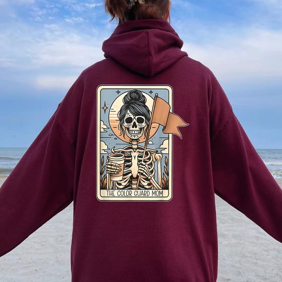 Color Guard Mom Tarot Card Skeleton Guard Mama Marching Band Women